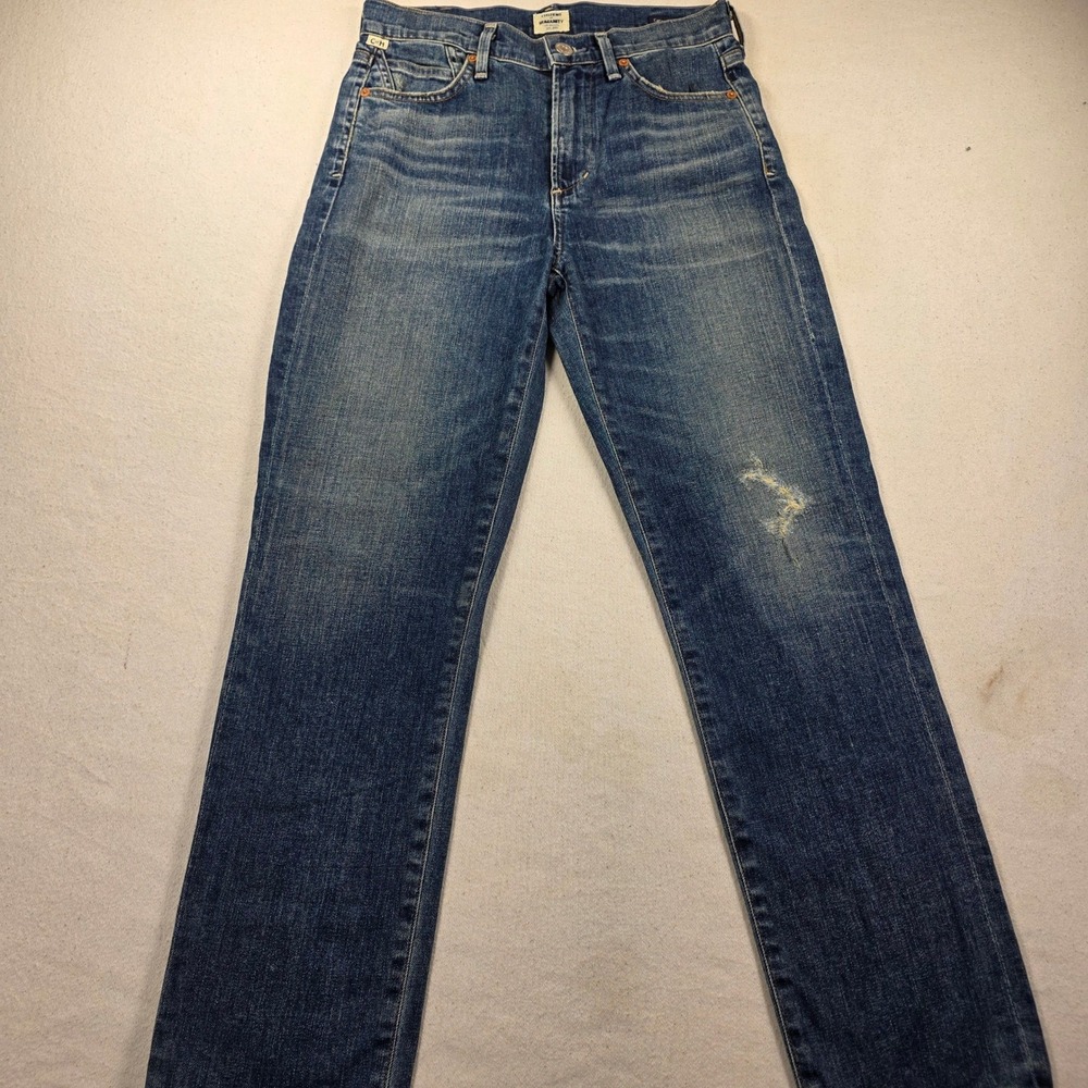 Citizens of Humanity Premium Vintage HighRise Cigarette Ankle Jean 24 Distressed